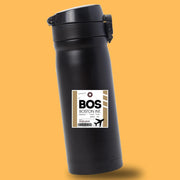 BOS Luggage Tag Sticker | Aviation Stickers | Boston Airport Sticker