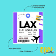 LAX Luggage Tag Sticker | Aviation Stickers | Los Angeles Airport Sticker