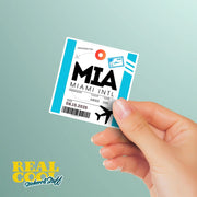 MIA Luggage Tag Sticker | Aviation Stickers | Miami Airport Sticker