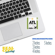 ATL Luggage Tag Sticker | Aviation Stickers | Atlanta Airport Sticker