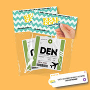 DEN Luggage Tag Sticker | Aviation Stickers | Denver Airport Sticker