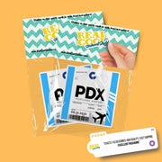 PDX Luggage Tag Sticker | Aviation Stickers | Portland OR Airport Sticker