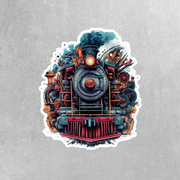 Locomotive Train Sticker - Train Sticker - Locomotive Decal