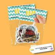 Train Caboose Sticker - Train Sticker - Caboose Decal