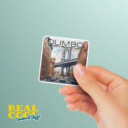 Dumbo Brooklyn NY Sticker – Waterproof Weatherproof Vinyl – Vibrant New York City Travel Sticker – Laptop Water Bottle Car Decal 2”-5”