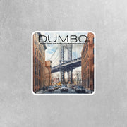 Dumbo Brooklyn NY Sticker – Waterproof Weatherproof Vinyl – Vibrant New York City Travel Sticker – Laptop Water Bottle Car Decal 2”-5”