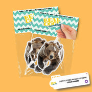 Running Grizzly Bear Sticker | Brown Bear Decal | Grizzly Bear Decal