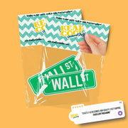 Wall Street Sign Sticker | Wall St Sign Decal | New York Sticker