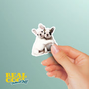 Hugging French Bulldogs Sticker | Cute French Bulldogs Decal for Laptop, Water Bottle, & Planner - Adorable French Bulldogs Gift
