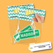Madison Ave Sign Sticker | Madison Ave Sign Decal | New York Sticker