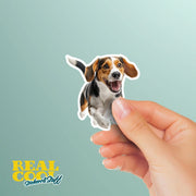 American Fox Hound Sticker | Running Fox Hound Sticker