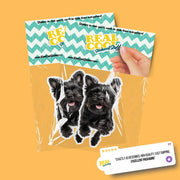 Affenpinscher Sticker | Running Affenpinscher Sticker