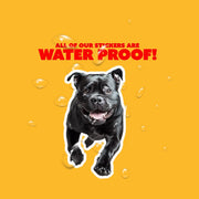 American Bulldog Sticker | Running American Bulldog Sticker