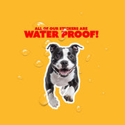 American Bulldog Sticker | Running American Bulldog Sticker | Black White Bulldog Sticker