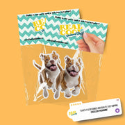 American Bulldog Sticker | Running American Bulldog Sticker | Brown Bulldog Sticker