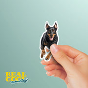 Beauceron Sticker | Running Beauceron Dog Sticker