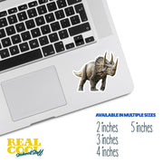 Triceratops Sticker | Dinosaur Water Bottle Sticker | Triceratops Decal