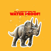 Triceratops Sticker | Dinosaur Water Bottle Sticker | Triceratops Decal