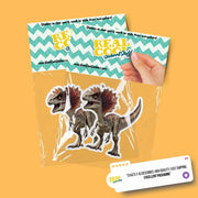 Dilophosaurus Sticker | Dinosaur Water Bottle Sticker | Dilophosaurus Decal