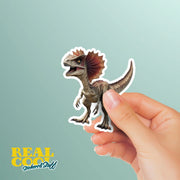 Dilophosaurus Sticker | Dinosaur Water Bottle Sticker | Dilophosaurus Decal