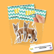 Caracal Sticker – Cute Wild Cat Vinyl Decal for Laptop, Water Bottle & Car, Animal Lover Gift