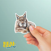 Lynx Sticker Decal for Laptop, Water Bottle & Scrapbook - Durable Vinyl Art, Animal Lover Gift, Wildlife Sticker