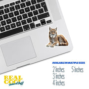 Lynx Sticker Decal for Laptop, Water Bottle & Scrapbook - Durable Vinyl Art, Animal Lover Gift, Wildlife Sticker