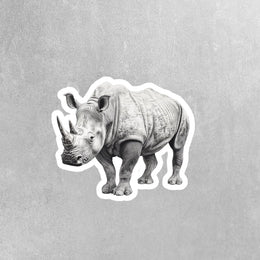 Rhinoceros Sticker | Rhinoceros Decal | Rhino Sticker