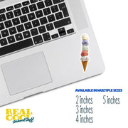 Ice Cream Cone Sticker | Ice Cream Sticker | Desert Stickers