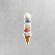 Ice Cream Cone Sticker | Ice Cream Sticker | Desert Stickers