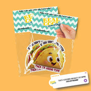 Funny Taco Sticker | Taco Sticker | Nacho Type Sticker