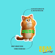 Guilty Cat Sticker | Cat Sticker | Cute Cat Sticker