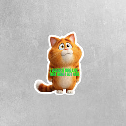 Guilty Cat Sticker | Cat Sticker | Cute Cat Sticker