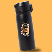 Mastiff Running Sticker - Mastiff Decal for Water Bottles, Car & Laptop - Cute Mastiff Dog Vinyl Art