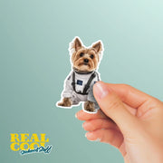 Astronaut Yorkie Sticker | Yorkie Sticker | Yorkshire Terrier Sticker