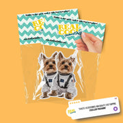 Astronaut Yorkie Sticker | Yorkie Sticker | Yorkshire Terrier Sticker