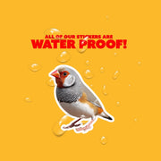 Zebra Finch Sticker | Finch Sticker | Zebra Finch Decal