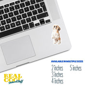 Shih-Tzu Standing Sticker - Shih-Tzu Decal for Water Bottles, Car & Laptop - Cute Shih-Tzu Dog Vinyl Decal