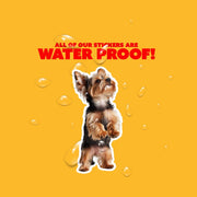 Yorkie Standing Sticker - Yorkshire Terrier Decal for Water Bottles, Car & Laptop - Cute Yorkie Dog Vinyl Art