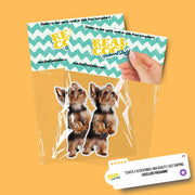 Yorkie Standing Sticker - Yorkshire Terrier Decal for Water Bottles, Car & Laptop - Cute Yorkie Dog Vinyl Art