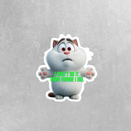 Guilty Cat Sticker | Cat Sticker | Cute Cat Sticker | Funny Cat Sticker