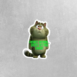 Guilty Cat Sticker | Cat Sticker | Cute Cat Sticker | Funny Cat Sticker