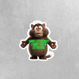 Guilty Cat Sticker | Cat Sticker | Cute Cat Sticker | Funny Cat Sticker