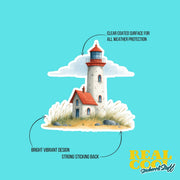 Lighthouse Sticker | Watercolor Lighthouse Sticker | Lighthouse Decal