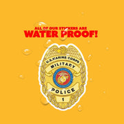 United States Marines Sticker | USMC Military Police Badge Sticker