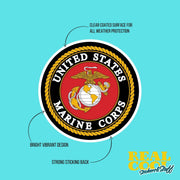 United States Marines Sticker | USMC Logo | Military Stickers