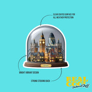 London Sticker | London In A Glass Dome Sticker | England Sticker