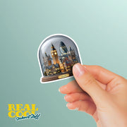 London Sticker | London In A Glass Dome Sticker | England Sticker