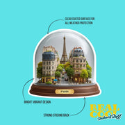 Paris Sticker | Paris In A Glassdome Sticker | France Sticker
