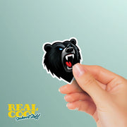 Bear Head Sticker - Black Bear Decal - Cartoon Bear Sticker